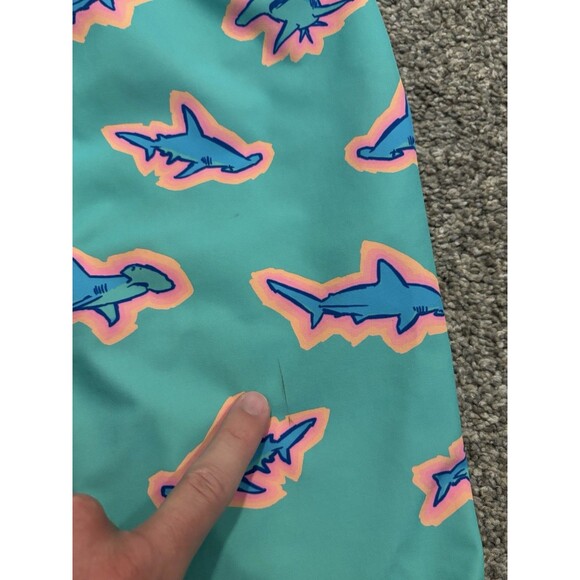 Chubbies Classic Swim Trunk Lot Pink Alligator Teal Sharks 7” Inseam Size XXL - Picture 10 of 16
